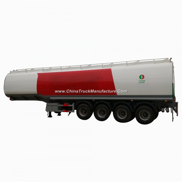 4 Axles 13tons Fuwa Carbon Steel 45000 Liters Fuel Tank Trailer
