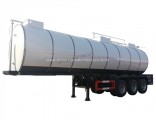 3 Axles 45000 Liters Aluminum Fuel Tanker Trailer for Crude Oil with Insulating Layer