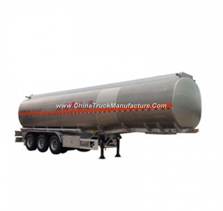 China Oil Tanker Semi-Trailers Manufacturers 42 ~ 45m3 Aluminum Fuel Tank Trailer Price