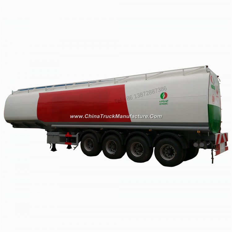 4 Axles Oil Tank Trailer 45000liters 50000liters 60000liters Mobile Trailer Fuel Tank