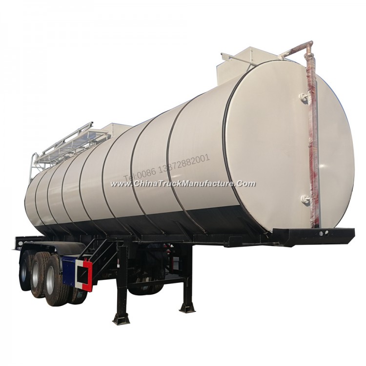 3 Axles 45000liters Crude Oil Tank Trailer with Insulation