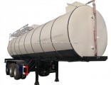 3 Axles 45000liters Crude Oil Tank Trailer with Insulation