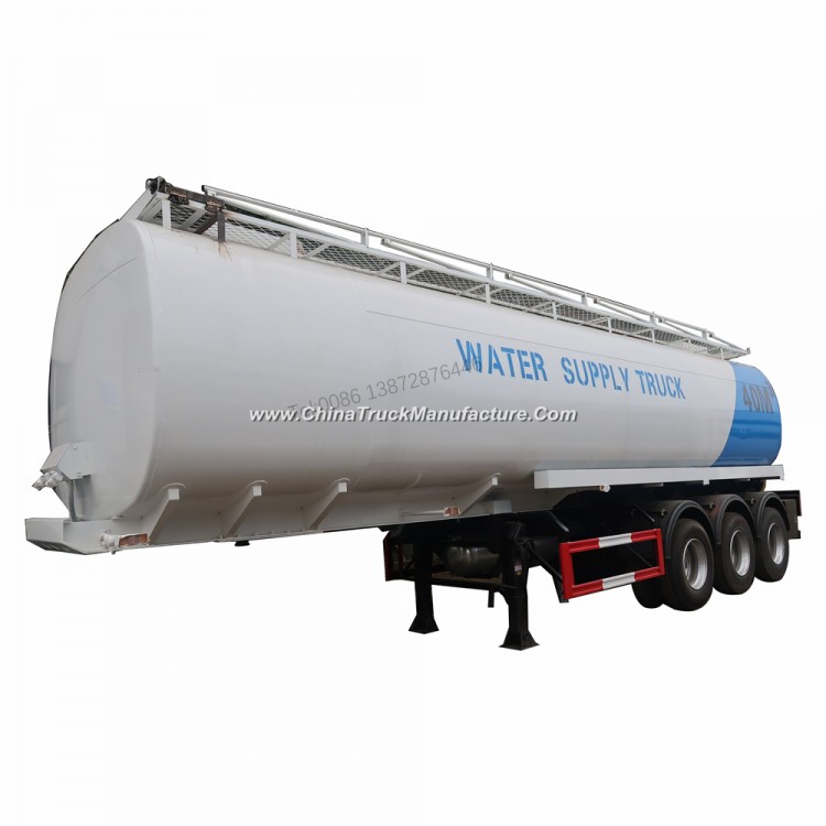 Good Quality 40000liters Stainless Steel Water Tank Trailer for Sale