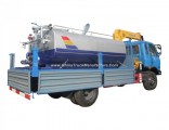 Dongfeng 4X2 Cummins Engine Water Truck with Crane Truck Crane Price List
