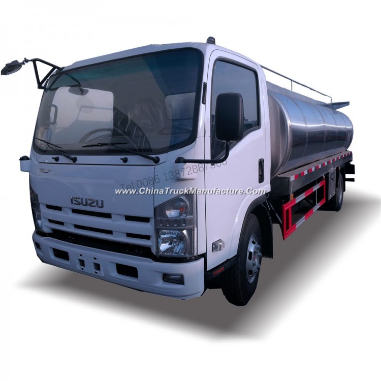 Isuzu 700p 4X2 Stainless Steel Aluminum Water Tank Milk Tanker Truck 7000liters 8000liters 10000lite