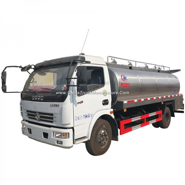 Best Price Dongfeng 6000liters 7000liters 4X2 4X4 Stainless Steel Bulk Fresh Milk Transport Truck fo