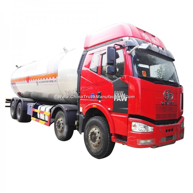 Chengli 8X4 FAW Euro5 LPG Gas Tank Truck 35000liters