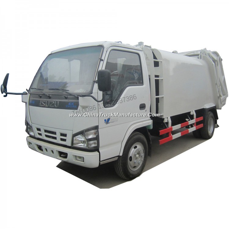 Isuzu 600p Euro4 Wheelbase 6000liters Compactor Garbage Truck