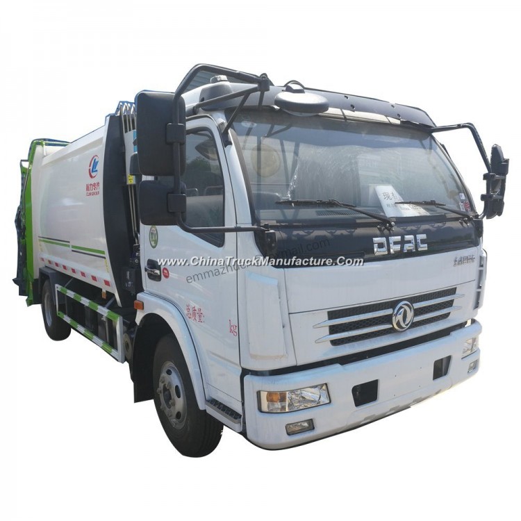 Dongfeng 4X2 120HP 6m3 7m3 8m3 Compressible Garbage Truck