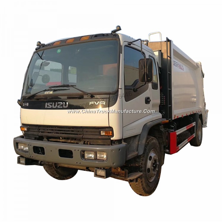 Isuzu Ftr Fvr Euro 4 Euro 5 10m3 12m3 Compactor Garbage Truck