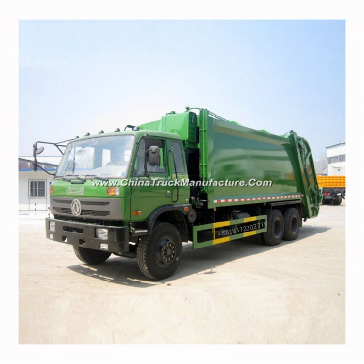 Dongfeng 6X4 Left / Right Hand Drive 10 Wheel 16cbm Garbage Compactor Truck