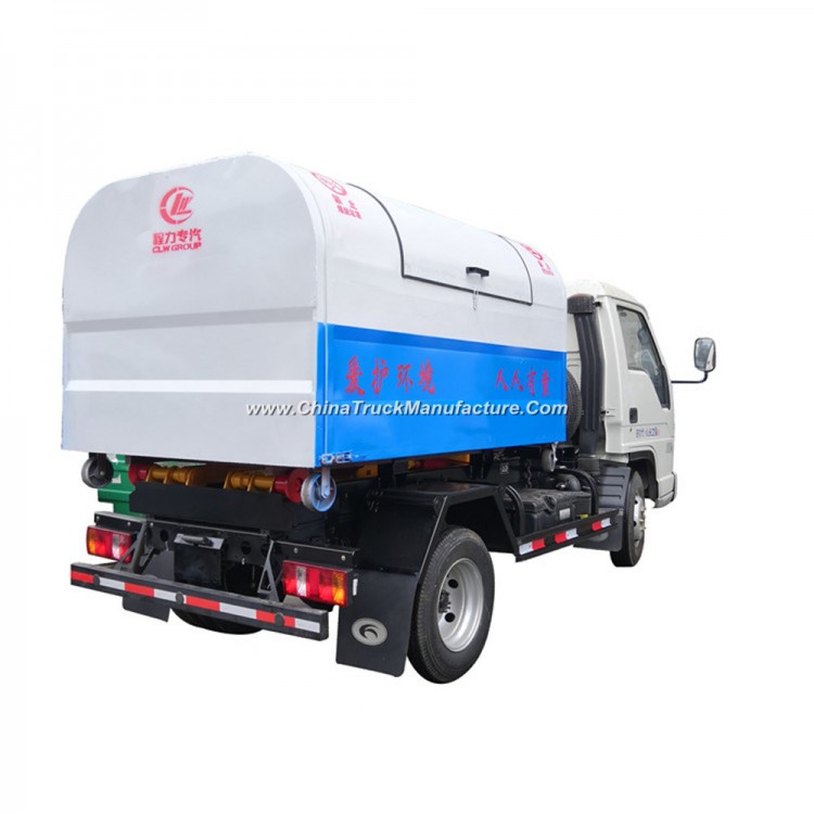 Foton Diesel Engine 3cbm Small Waste Disposal and Transfer Detachable Lift Garbage Truck