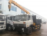 Dongfeng 4X2 Type Good Quality Cummins 190HP Crane Truck with Tipper Box