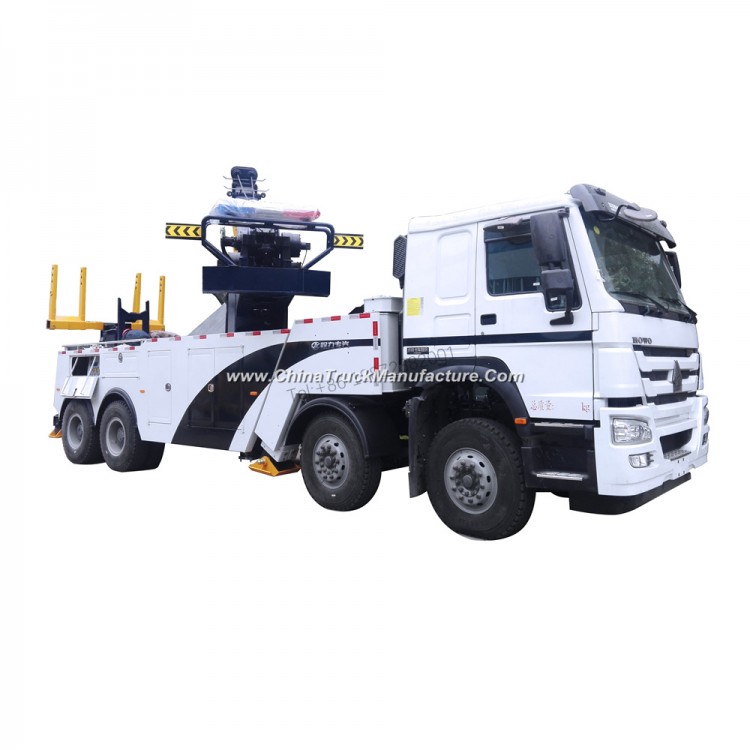 Sinotruk HOWO 8X4 Rotator Heavy Duty Tow Truck 50 Ton Wrecker Towing Truck