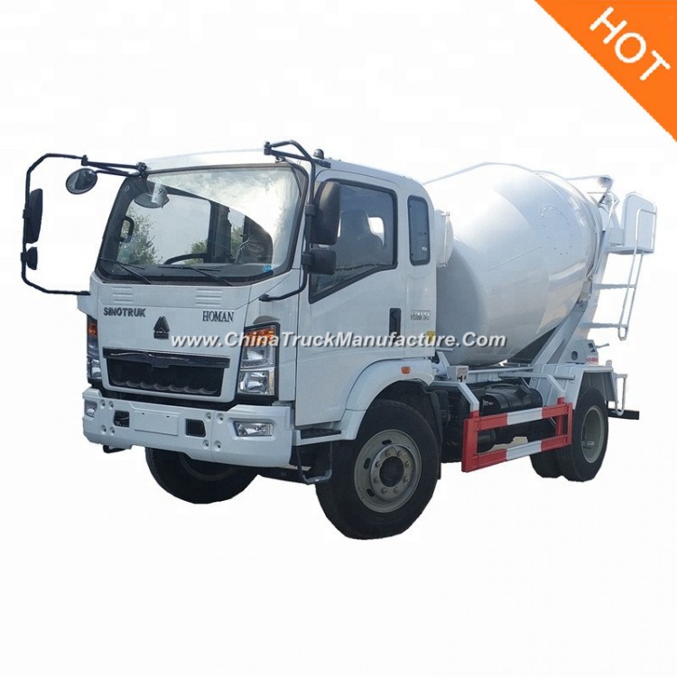 HOWO Light 4X2 Small Truck 3m3 4m3 5m3 Concrete Mixer