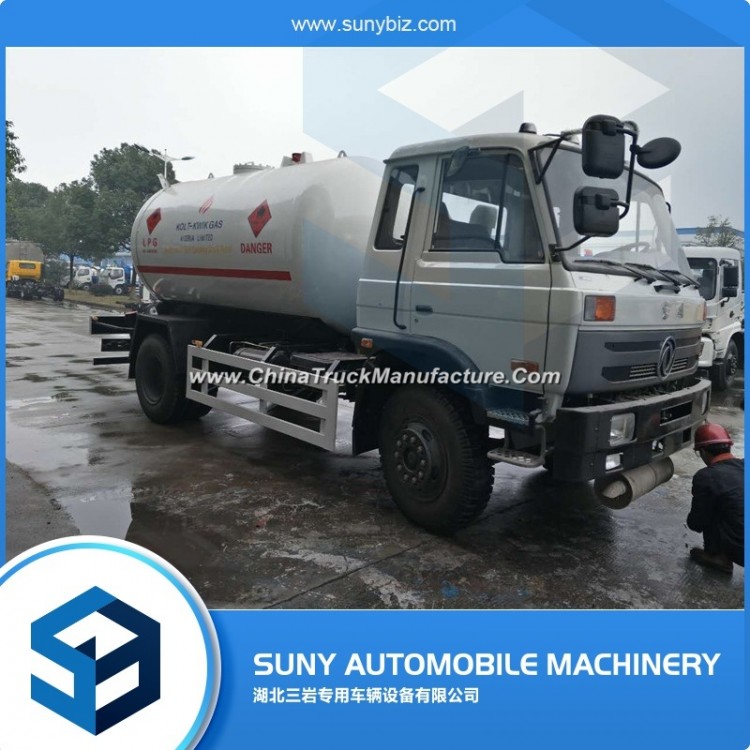 Tanzania Used 15000L LPG Gas Cylinder Transport Truck Delivery Tank Truck