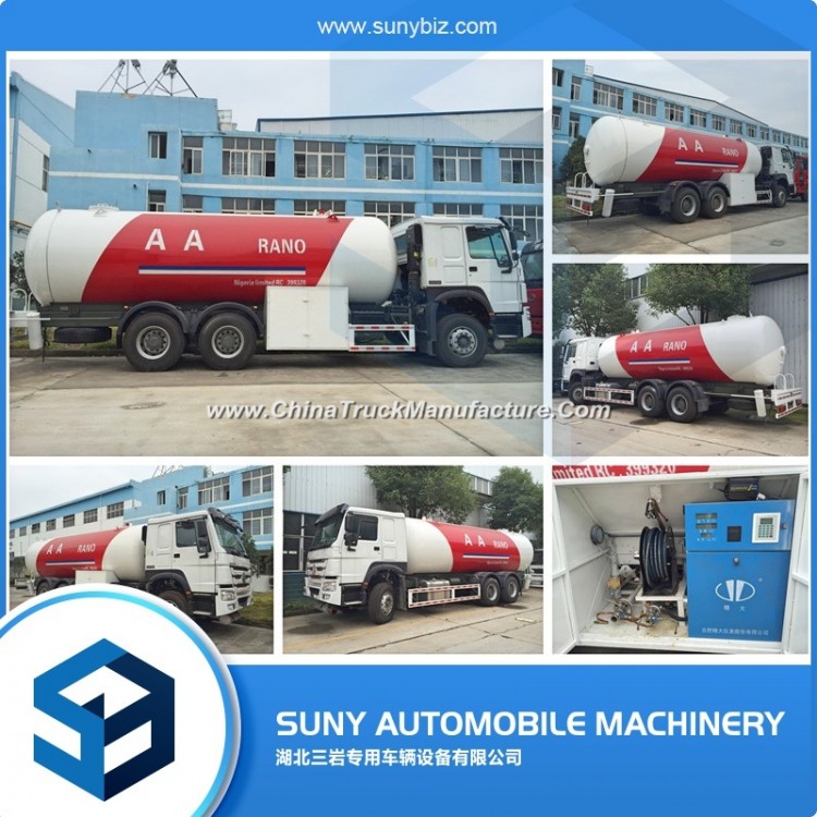 24000L Mobile Sinotruk LPG Refueling Gas Tank Truck for Sale