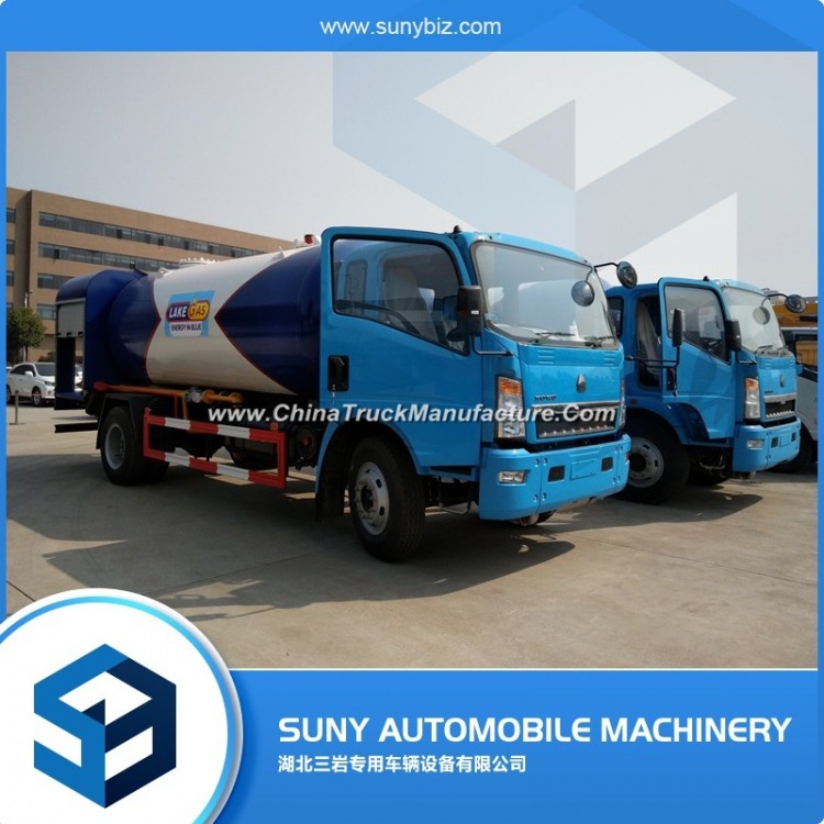 HOWO 5.5m3 Propane Delivery Tank Truck for Sale