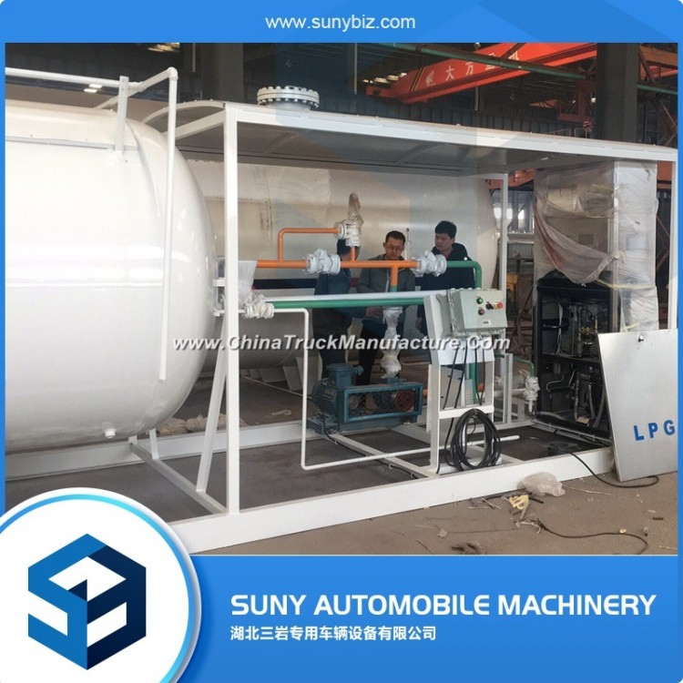 Best Quality 20ton 40cbm Skid Mounted Mobile LPG Filling Station with Filling Scale