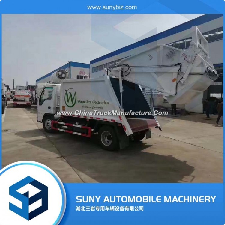 Factory Sale Isuzu 700p 4*2 8-10cbm  Compactor Garbage Truck
