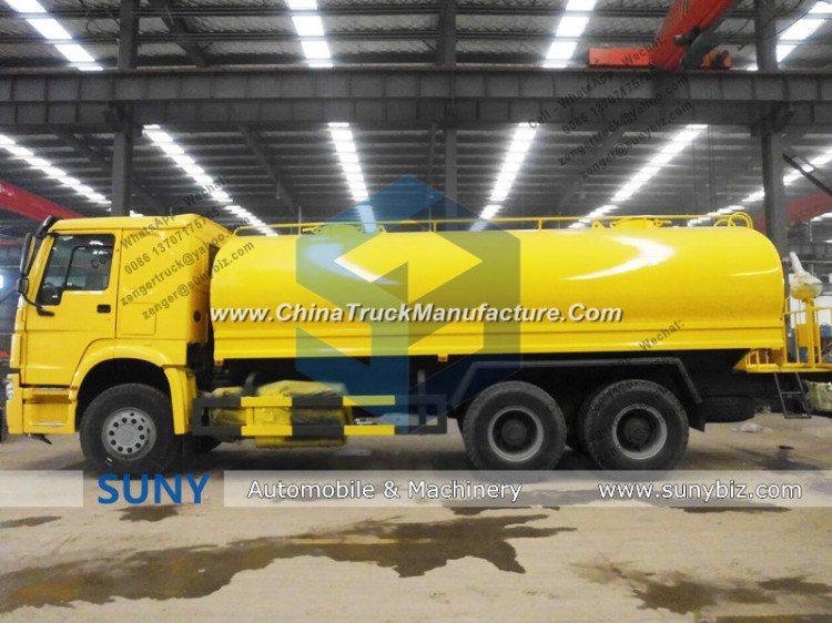 290HP / 336HP Sino HOWO 20000 Liters Heavy Special Water Tanker 6X4 Tank Truck Transport Water
