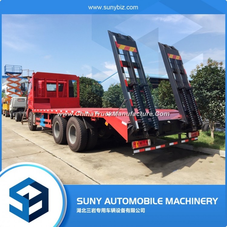 FAW 6X4 20 Ton Concave Flatbed Transport Truck