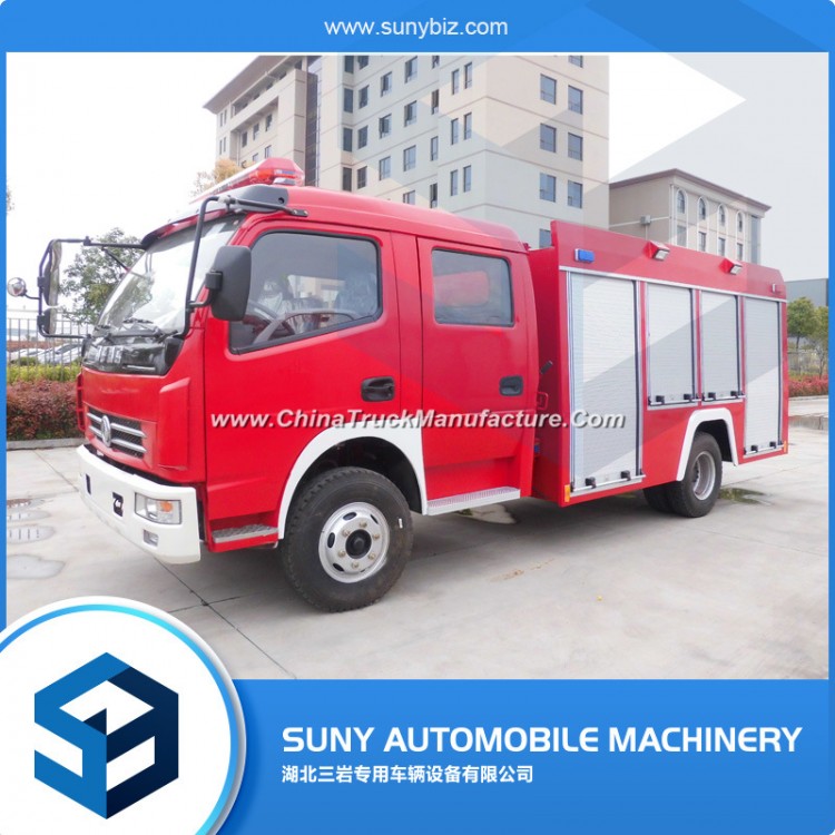 Dongfeng Duolika 3-5m3 Water and Foam Tank Fire Fighting Truck