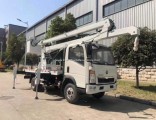 Sino HOWO Hydraulic Rising Platform Truck with Arm Lift Max Working Height 14-16m