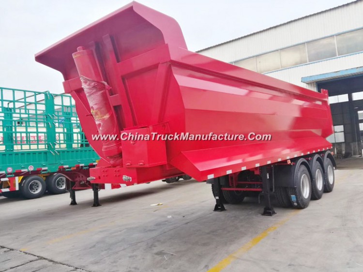 China Manufacture Good Quality 3 Axle 35cbm Dumper Semi Trailer