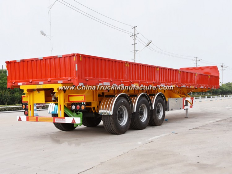 Carbon Steel 40t Transport Heavy Equipment Truck Utility Trailer