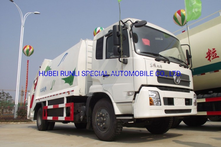 China Dongfeng 4X2 Garbage Compactor Truck 210HP with Good Price for Sale