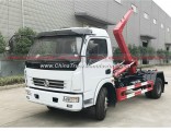Cheaper Price Dafc Roll off Garbage Collecting Truck 5tons Skip Rear Loader Garbage Car for Sales
