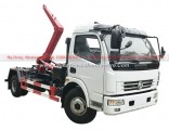 Cheaper Price Roll off Skip Garbage Truck Dafc 5tons Hook Lift Rear Loader Refuse Car with Garbage B