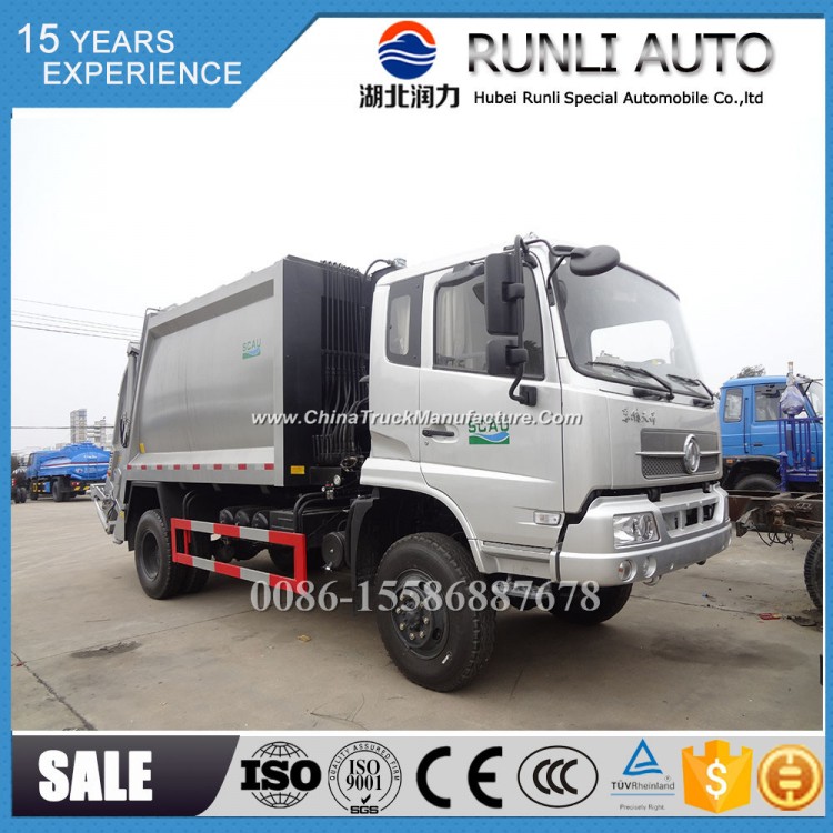 Manufacture Dongfeng Kingrun 4X2 8000L Compression Garbage Truck