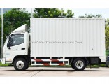 Mini 5tons Foton Van Box Truck, 103HP Gasoline Engine Foton Close Body Cargo Truck for Sales