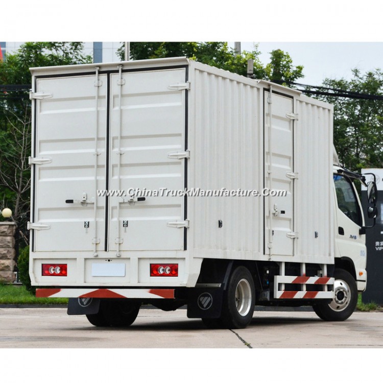 China Suppliers 103HP Gasoline Petrol Engine Foton Van Cargo Box Delivery Truck, Foton Van Truck for