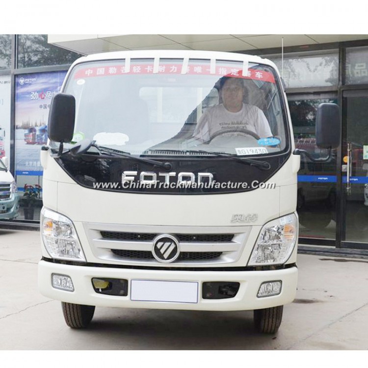 Gasoline Engine 103HP Foton Car with Closed Cargo Body Van Truck Low Price for Sales