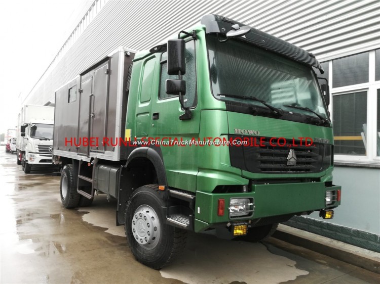 China HOWO Military 4X4 Van Cargo Vehicle with Good Price