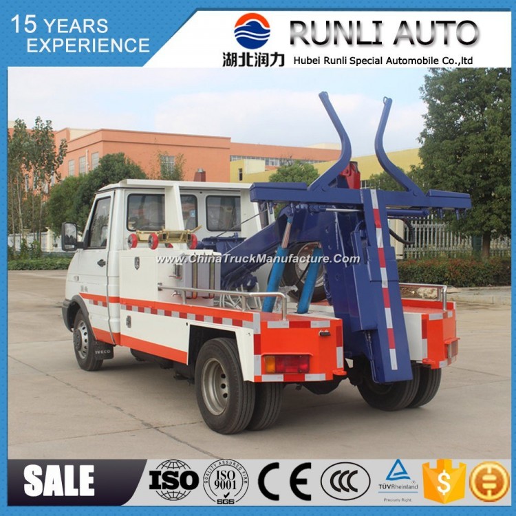 Iveco 4X2 Underground Garage Use 3 Ton Tow Truck with Automatic Self-Holding Rear Tyre Type for Sale