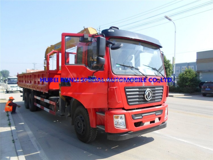 China Dongfeng 10wheelers Truck Mounted with Crane 12t