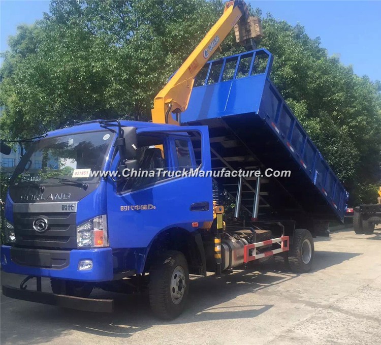 Forland 4X2 RC Crane Truck with Dump Function, Dump Truck with 3.2 Ton Crane