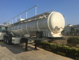 3 Axle 21000 Liters ′′v′′ Shape Sulfuric Acid Tank Semi-Trailer
