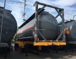Container 20FT ISO Round Tank Steel Lined Polyethylene Plastic LDPE 16mm for 18kl-20kl Hydrochloric 