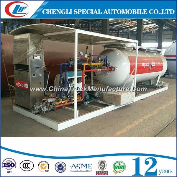 Clw Factory Direct Sales 10, 000L LPG Cylinder Filling Plant, 10cbm LPG Skid Station for Nigeria