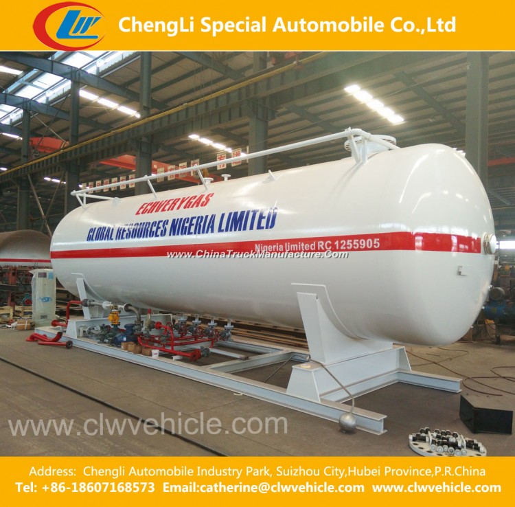 40, 000L LPG Skid-Mounted Filling Station with Double Nozzle Dispenser