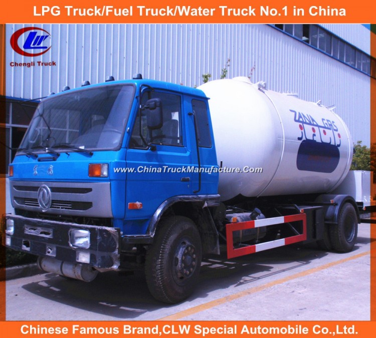 Dongfeng 4X2 15000L 15m3 LPG Bobtail Filling Tank Truck