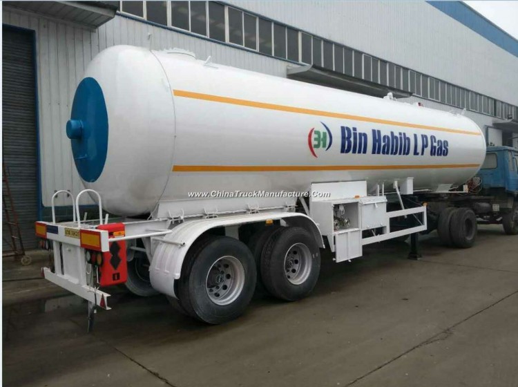 2 Axle 40cbm LPG Propane Transport Storage Tanker Semi Trailer for Gas Cylinder