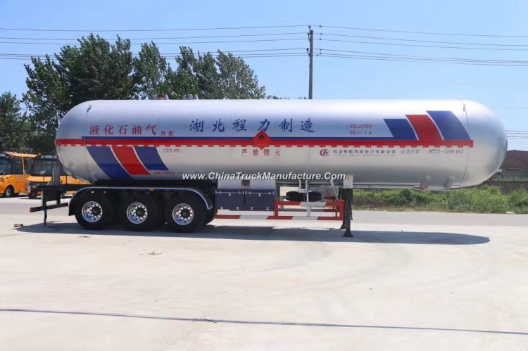 Heavy Duty 3 Axles LPG Gas Tanker Semi Trailer 25mt for Sale