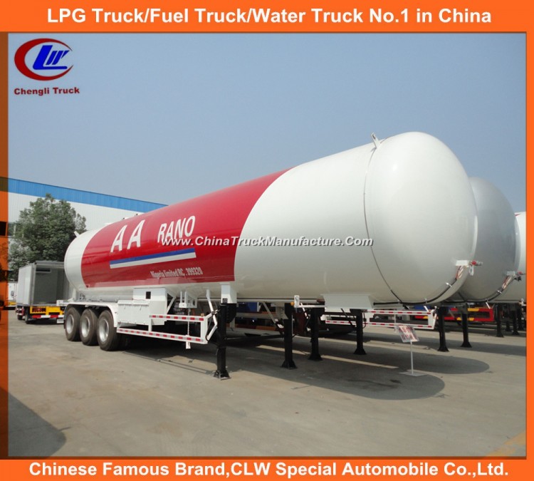 3 Axle LPG Tank Trailer LPG Tank Semi Trailer 59.52cbm Liquefied Petroleum LPG Tank 30mt for Niger M