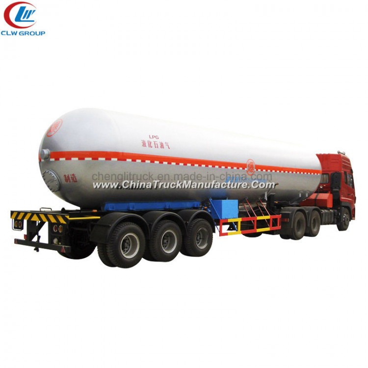 49.6m3 LPG Road Tanker 50000liters LPG Trailer